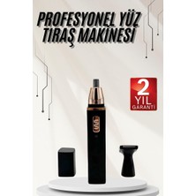 Alka Kulak Burun Tıraş Makinesi Taşınabilir Şarjlı 3 Başlıklı Uzun Ömürlü