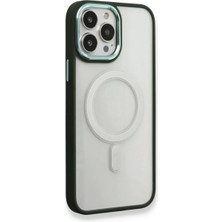 Alka Apple iPhone 14 Pro Max Kılıf Room Magneticsafe Silikon - Köknar Yeşili