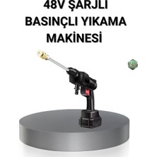 Alka Kablosuz Basınçlı Yıkama Makinesi – 48V Güçlü Motor 2 Pil ve Köpük Hazneli