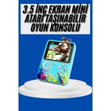 Alka Çocuklara Özel 4K Hd Retro Oyun Konsol El Atari Taşınabilir 500 Oyunlu