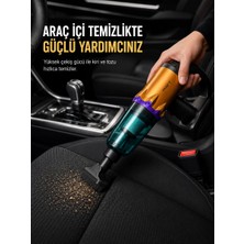 Alka Şarjlı Araç Içi El Süpürgesi Çok Amaçlı Kablosuz Vakum Temizleyici