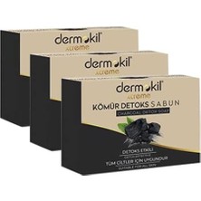 Valor Dermokil Kömürlü Detoks Doğal Katı Sabun 100 gr x 3 Adet