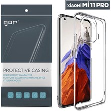 Alka Gor Xiaomi Mi 11 Pro Kılıf Kamera Korumalı Şeffaf Silikon KILIF-(5775)