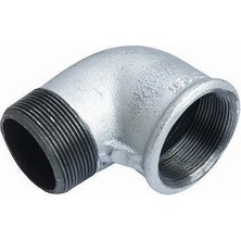 Alka Galvanizli Kuyruklu Dirsek 1 1/4