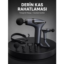 Alka Taşınabilir 3in1 Masaj Aleti Şarjlı Titreşimli Esneme Bantlı Yeni Nesil