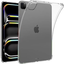 Alka Apple iPad Pro 11 (2024) Kılıf Anti Shock Tablet Silikon - Şeffaf