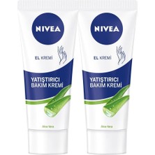 Valor Yatıştırıcı El Bakım Kremi Aloe Vera 75ML, Nemlendirici, Yumuşak Cilt, Hızlı Emilir, X2 Adet