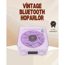 Alka Retro Pikap Hoparlör – Şarjlı Kablosuz Projektör ve Gece Lambası