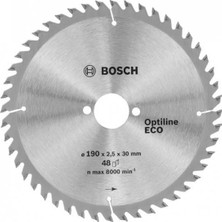 Alka Bosch Optine Eco Daire Testere Bıçağı 190X30 mm 48 Diş 2 608 641 790