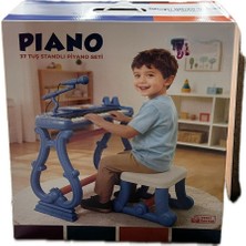 Akıllı Bayi URT033-002 Ayaklı 37 Tuş Piano Org - Mavi