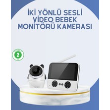 Alka Kablosuz Bebek Monitörü 720P Görüntü ve Geniş Ekran