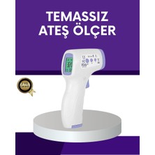 Alka Temassız Ateş Ölçer Dijital Kızılötesi Termometre Hızlı Ölçüm