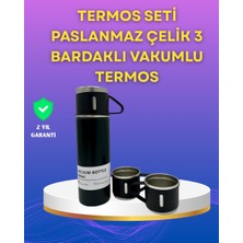 Alka Çelik Termos Bardak Seti | 500 ml Kapasite Kaymaz Taban Hediye Kutulu