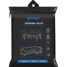 Valor Gardener GRDC305 Masa Takımı/oturma Grubu Koruma Örtüsü/kılıfı Pe (225 cm x 150 cm x 90 Cm)