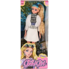 Alka WG-115521  ceketli Çizmeli Renkli Saçlı Bebek 29 cm -Vardem Oyuncak