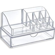 Valor Akay Plastik Bee Home Çekmeceli Makyaj ve Makyaj Pamukluğu Organizer Seti
