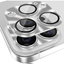 Alka Ally iPhone 15 Pro-15 Pro Max Metal Tempered Kamera Lens KORUYUCU-(5775)