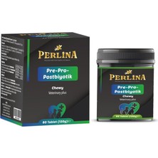 Valor Perlina Pre-Pro-Postbiyotik Sindirim Sistemi Desteği, Veteriner Plus, Çiğnenebilir Tablet, 90 Adet,