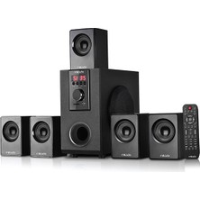 Alka Mıkado MD-505, 70W, 5+1, Masaüstü, Fm/bt/sd/usb, Siyah Kasa, Speaker