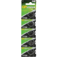 Alka Gp CR1220 3 Volt Lityum Pil 5 Li Paket