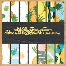 Valor Scrapbook Paper Pineapple Fruits Crafting Pattern For Card Making & Junk Journal