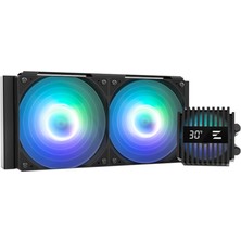 Alka Zalman Alpha2 V2 A24, 240MM, Argb, 2 Fanlı, Isı Göstergeli, Cpu Sıvı Soğutma