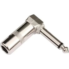 Alka 6.3 mm Mono L Tip Metal Gitar Jack