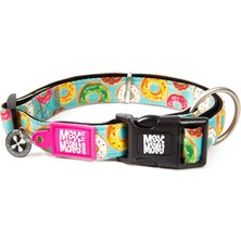 Valor Max & Molly Urban Pets Original Serisi Akıllı Künyeli Köpek Boyun Tasması (M, Donuts)