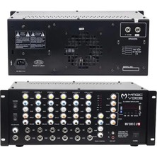 Alka Magicvoice MV-300EF-TR 300 Watt 6 Mikrofon Girişli Usb-Bluetooth Destekli Trafolu Mixer Anfi