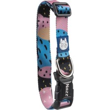 Valor Nazz Köpek Boyun Tasması Çilekli Pembe Small 1,5X34 cm