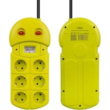 Alka Vea VE-970B 6'lı 1.5 Metre Grup Priz