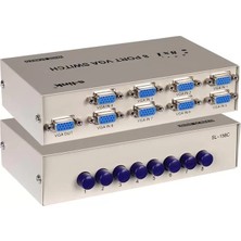 Alka S-Link SL-158C 8x1 Port VGA Switch (8 Giriş - 1 Çıkış)