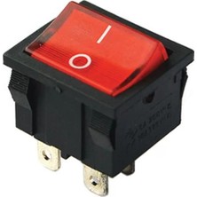 Alka Orta Boy Işıklı Anahtar On-Off 4 Pin (IC-126)