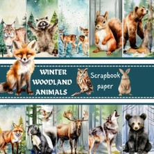 Valor Independently Published Winter Woodland Animals Scrapbook Paper: Contains Forest Themed Double Side