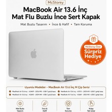 Valor Mcstorey Macbook Air 13.6 Inç Kılıf A2681 A3113 A3240 A3449 M2 M3 M4 M5 Uyumlu Mat Buzlu Şeffaf Ser