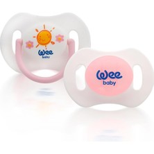 Valor Wee Baby 2'li Gece Gündüz Emzik No:1 (Saklama Kabı Hediyeli) - Pembe