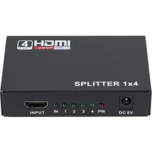 Alka Powermaster PM-12081 4 Port Hdmı Splitter Dağıtıcı 1.4V 1080P 4KX2K