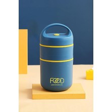 Valor 304 Çelik Çift Katlı 680 ml Yemek Mama Saklama Kabı (Sicak Tutmaz) CIN416MV