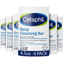 Valor Cetaphil Bar Soap, Deep Cleansing Face And Body Bar, Pack Of 6, For Dry To Normal, Sensitive Skin,