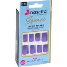 Valor Nascita 24'lü Square Renkli Takma Tırnak - 163