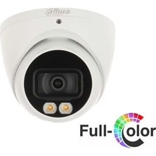 Alka Dahua HAC-HDW1209TQP-A-LED-0280B, 2mpix, 2.8mm Lens, 40 mt Gece Görüşü, Full Color, Dahili Mikrofon, 4 In 1, Dome Kamera