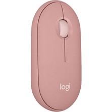 Alka Logıtech 910-007014, M350S Pembe, Pebble 2, Nano, Bluetooth, Kablosuz, 4000DPI, Optik, 3 Tuşlu, 24AY Pil Ömrü, Sessiz Mouse