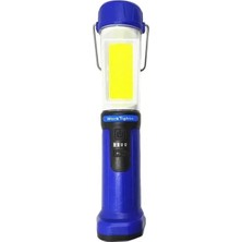 Alka Powermaster HK-802 Şarjlı 30 Beyaz + 20 Mavi-Kırmızı Smd LED / 55 Cob Ledli 5 Modlu Çalışma Lambası