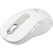 Alka Logıtech 910-006238, M650L Signature, Beyaz, Sağ El, USB Nano 2,4g KABLOSUZ,4000DPI, Optik, 5 Tuşlu, 24AY Pil Ömrü, Sessiz Mouse