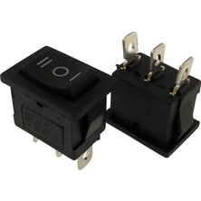 Alka Yükseltici Anahtarı Mini Işıksız 3 Konumlu Yaylı Anahtar (On-Off-On)