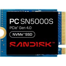 Alka Sandısk SN5000S 2230 512 GB M2 Nvme Gen4 6000-4200MB/S (Kutusuz) SSD Dısk
