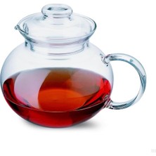 Valor Cam Demlik, Borosilikat Cam, Şeffaf, 1000 Ml, Isıya Dayanıklı, Ergonomik Kulplu, Kapaklı Tasarım