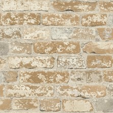 Valor Peel & Stick RMK9037WP Peel & Stick Raumdekor Tuğla – Mu Doğal Duvar Dövmesi, Pvc, Renkli, 53 x 8 x