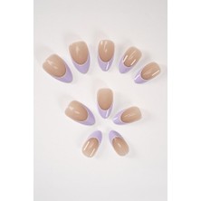 Valor Pop Beauty Takma Tırnak Seti & Zararsız Yapıştırıcı Lila French