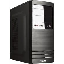 Alka Vento VS114F Mid Tower, 400W Siyah, Kurumsal Kasa